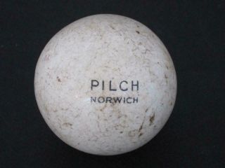 Antique Ceramic Bowling Ball Lawn Bowls Jack By Pilch Of Norwich 1900 B