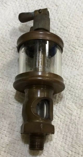 Antique/Vintage Hit Miss Gas Steam Engine Brass Cylinder Oiler No.  0 3