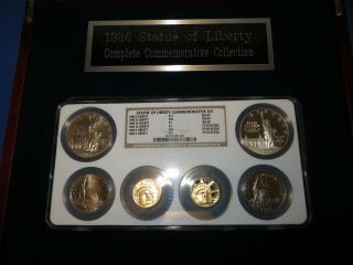 1986 U.  S.  Liberty GOLD 6 Coin Set All 6 Coins NGC Graded Pr 69 & MS 69 RARE 2