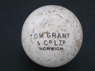 Antique Ceramic Bowling Ball Lawn Bowls Jack By Tom Grant Of Norwich 1900