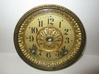Antique Seth Thomas Mantel Clock Dial Complete 5 - 3/4 "