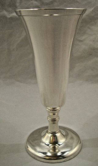 Silver Plate Champagne Flute Or Trumpet Bud Vase Gorgeous