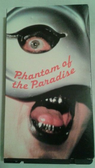Phantom Of The Paradise Vhs Paul Williams Brian De Palma Rare