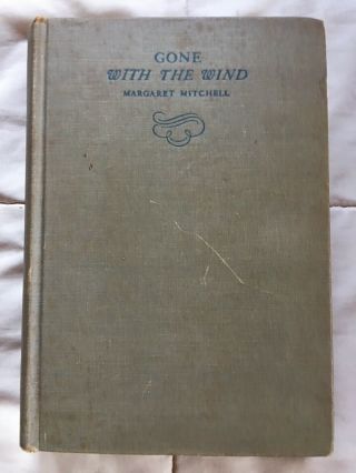 Vintage 1936 Antique Book " Gone With The Wind " First Edition