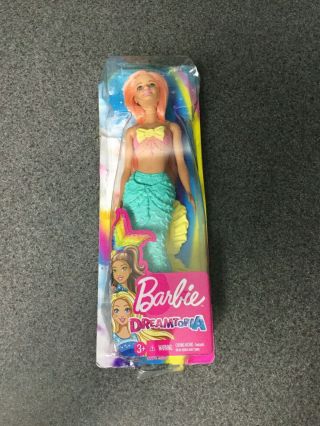 Barbie Dreamtopia Mermaid Doll Coral Hair Mattel Girls Toy M47a