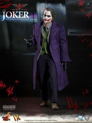 The Joker 2.  0 Dx11 Dark Knight Batman Action Figure Sideshow Exclusive Hot Toys