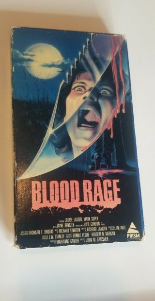 Blood Rage 1987 (vhs) Louise Lasser,  Mark Soper,  Marianne Kanter Rare Horror Oop