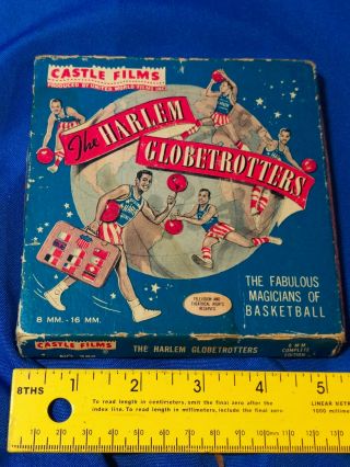 The Harlem Globetrotters 8mm 386 Castle Film Rare Basketball Vtg Box