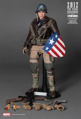 1/6 Hot Toys Mms180 Captain America The First Avenger Rescue Uniform Version