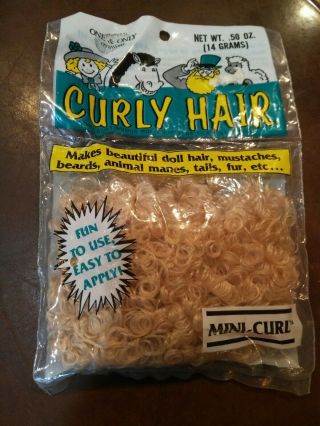 Vintage One & Only Creations Curly Doll Hair Sandy Blonde Mini - Curl 06 - 500