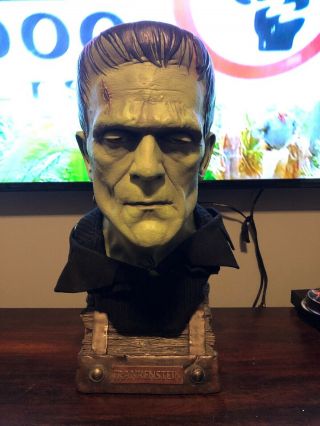 Sideshow Collectibles Frankenstein 1/1 Life Size Bust.  Rare.  Read
