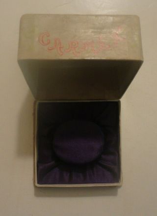 Antique D.  F.  Briggs Co.  The Carmen Adjustable Bracelet,  Purple Velvet Box - Empty
