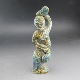 Chinese Jade,  Liangzhu Culture,  Jade,  Dancer,  Pendant K066