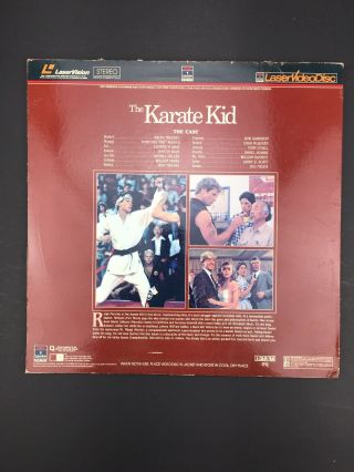 The Karate Kid Laserdisc - VERY RARE 2