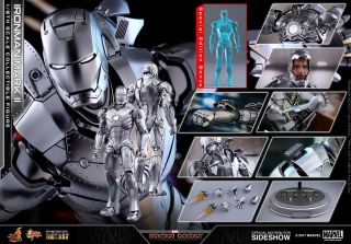 (us) Hot Toys 1/6 Marvel Iron Man 2 Mms431d20 Mk2 Mark Ii Die - Cast Action Figure