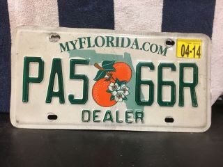 Rare 2014 Florida Dealer License Plate