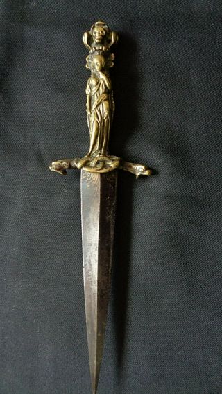 Very Rare Antique French Satanic Dagger,  Athame,  Ritual Dagger,  Occult,  Wicca,