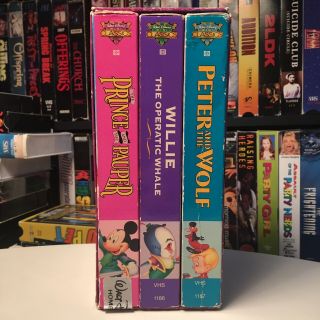 Walt Disney Mini Classics Vhs Box Set | Rare & Complete W/ Slipcover | Mickey