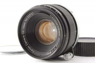 Rare Near Canon 35mm F/1.  8 Black Lens W/ Filter L39 Ltm From Japan
