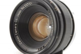 RARE NEAR CANON 35mm F/1.  8 Black Lens w/ Filter L39 LTM From JAPAN 2