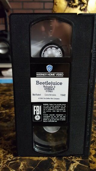 Beetlejuice Volume 3 Rare VHS Cartoon Animated 1989 Vintage 2