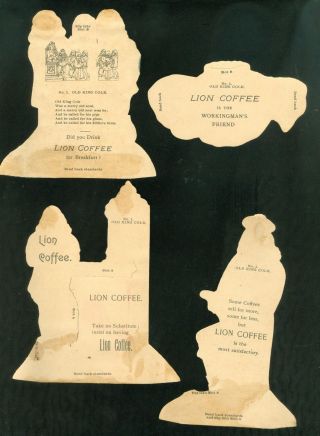Lion Coffee Nursery Rhyme Paper Doll Set - Old King Cole - Complete No.  1 2