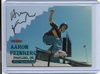 Rare 2000 Fleer Adrenaline Aaron Feinberg Autograph Card Inline Skater Sk8