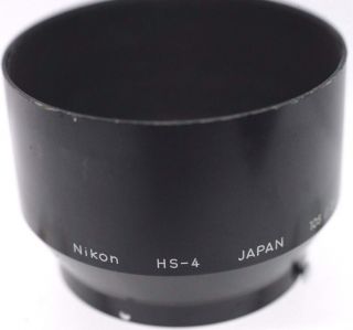 Rare - Nikon Hs - 4 F 52mm Nikkor 105mm F2.  5/f4 135mm F3.  5 Metal Lens Hood