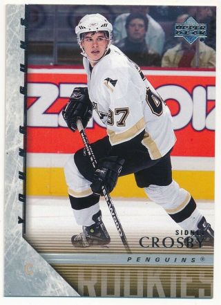 Sidney Crosby 2005/06 Ud Upper Deck 201 Rc Rookie Young Guns Penguins Sp Rare