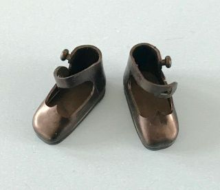 Vintage American Character Tiny Betsy Mccall Black Doll Shoes