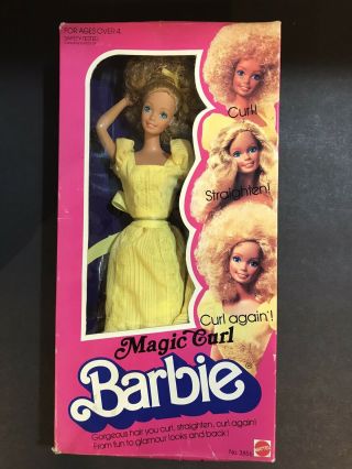 Vintage Superstar Era Magic Curl Barbie 3856 - Nrfb - 1981