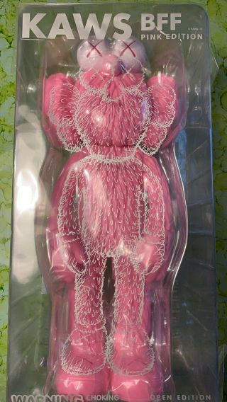 Kaws Pink Bff Pink Vinyl Figure Open Edition.  100 Authentic