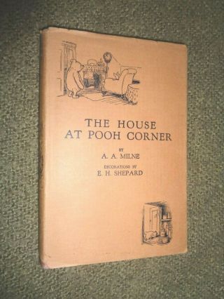 Rare 1928 1st Ed - The House At Pooh Corner - A A Milne - 1st Print Winnie Pooh