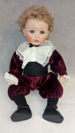 Vintage Porcelain Bisque Playtime In Fall Doll By Pauline Marie Malnar Rahija 14