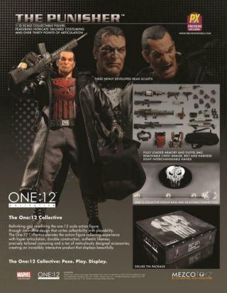 Mezco One:12 Collective Punisher Fully Loaded Deluxe Px Previews Exclusive 1