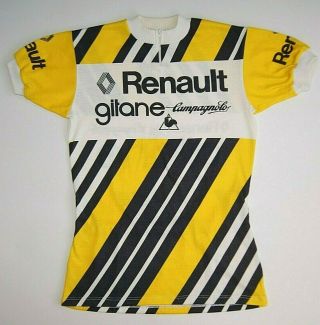 Jersey Vintage Renault Gitane Campagnolo Telmail Wool T - Shirt Rare For Cycling