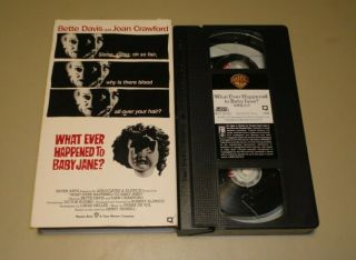 What Ever Happened To Baby Jane? (vhs,  1991) Bette Davis Rare Horror Non - Rental