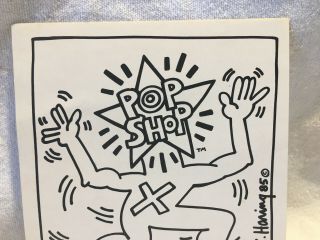 Keith Haring 1985 Pop Shop Rare Vintage Sticker