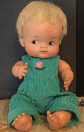 Madam Alexander Doll Little Shaver With Adorable Jumpsuit To Match Her Eyes