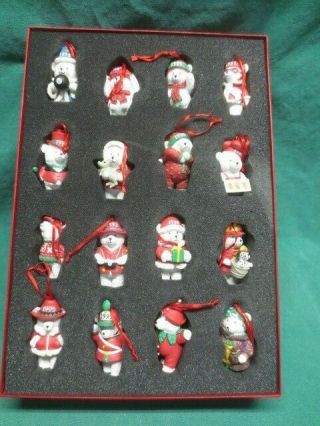 Vtg Box Fifteen Years of Santa Bear Christmas Ornaments Dayton Hudson 1985 - 1999 3