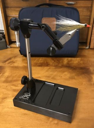 Rare Abel Fly Tying Vise With Travel Case As Display Only