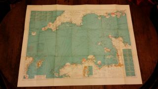 1971 Vintage Map Stanfords Chart Coastal Navigators - No.  2 The English Channel