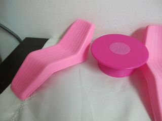 VINTAGE BARBIE FURNITURE POOL PATIO TABLES CHAIRS PLATES MATTEL ARCO 3