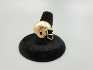 Rare 1994 Nfl 14k Solid Gold Dallas Cowboy Helmet Ring Size 8.  5 Michael Anthony