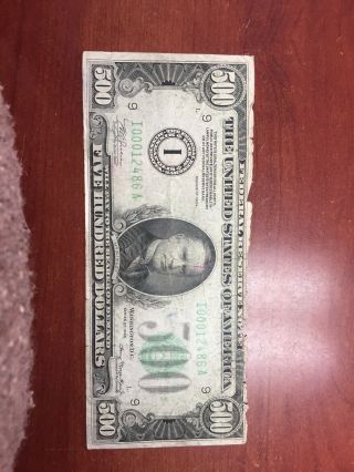 1934 FRN $500 Minneapolis (rare Note) 2