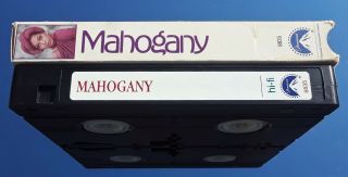 MAHOGANY (VHS) RARE DRAMA - ANTHONY PERKINS (PSYCHO) DIANA ROSS,  BILLY D WILLIAMS 3