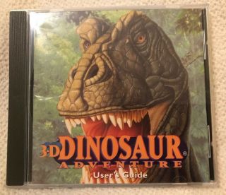 3d 3 - D Dinosaur Adventure For Windows 95 Mac Vintage Pc Game Cd Complete Rare