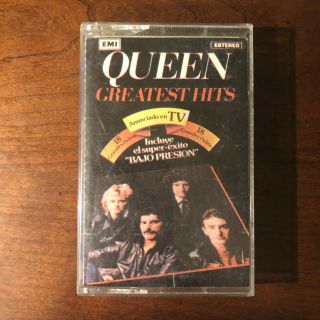 Rare Queen Greatest Hits Cassette Tape Rare Emi Spain Version