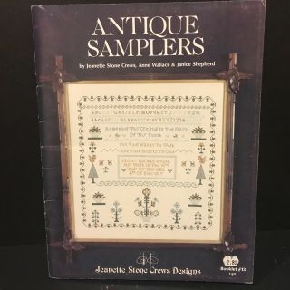 Jeanette Stone Crews Designs Antique Sampler Cross Stitch Sampler Patterns (2)