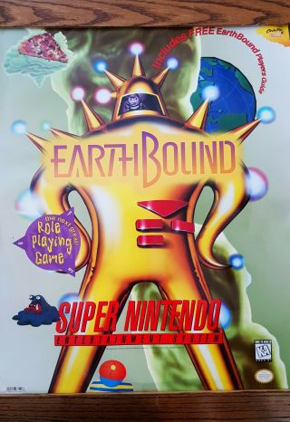 Earthbound Snes Poster (& Rare Nintendo Collectible)